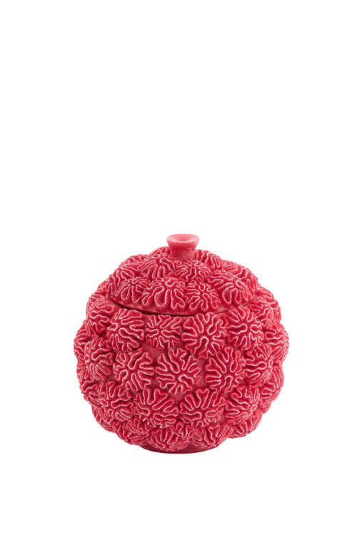 Light & Living deco box+deksel CORAL - Ø17x16cm - rood - vtwonen shop