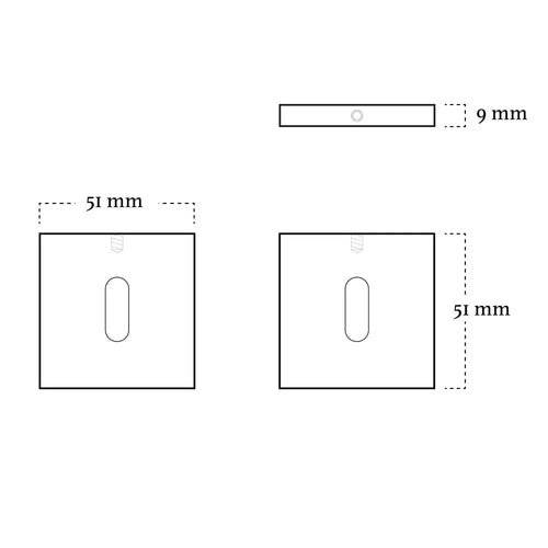 MooideurBeslag Linee deurklink geveerd - sleutelopening - binnenwerk - vtwonen shop