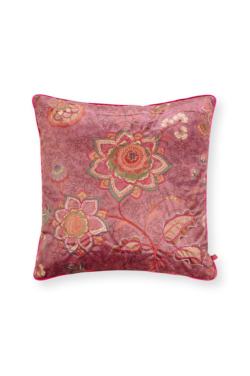 Pip Studio Sierkussen Mumbai Morning Roze Fluweel 60 x 60 cm
