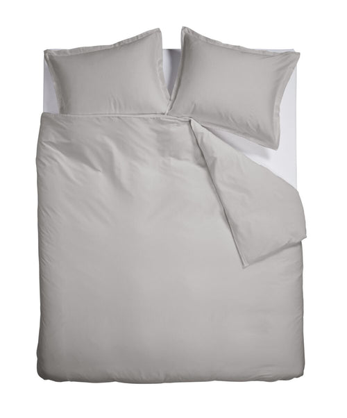 Ambiante Dekbedovertrek Satin Uni - 260 x 200/220 cm - Grijs