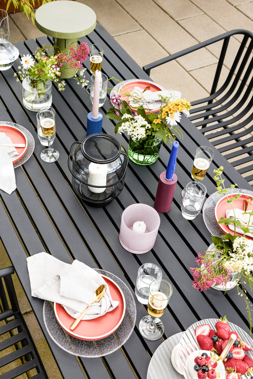 Hübsch etagere Ripple - glas/ijzer - ø30xh31cm - vtwonen shop