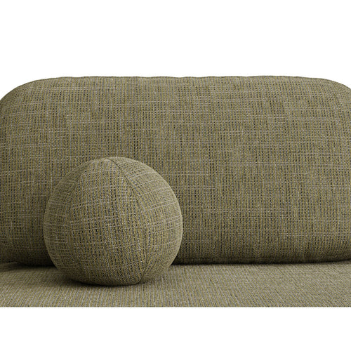 Cosmopolitan Design - Slaapbank met opbergdoos Sophia 3-zits, structurele stof blauw gemêleerd - 110x202x89cm