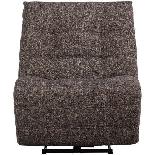 WOOOD relaxfauteuil elektrisch Hein - Geweven stof - Antraciet/Bruin - vtwonen shop