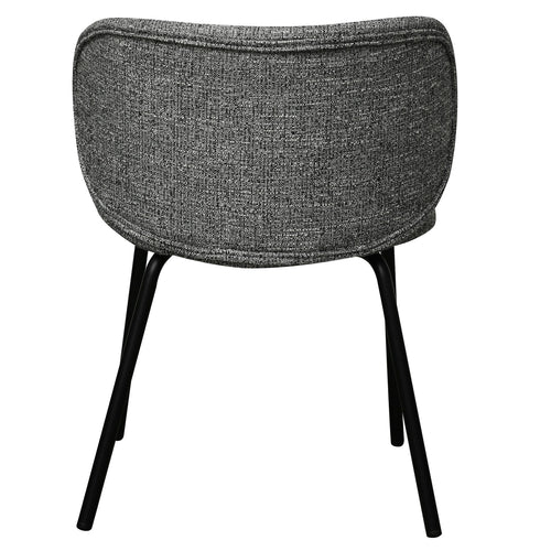 Furnhouse eetkamerstoel Nanna - Grijs - Stof (Bouclé) - Set van 2