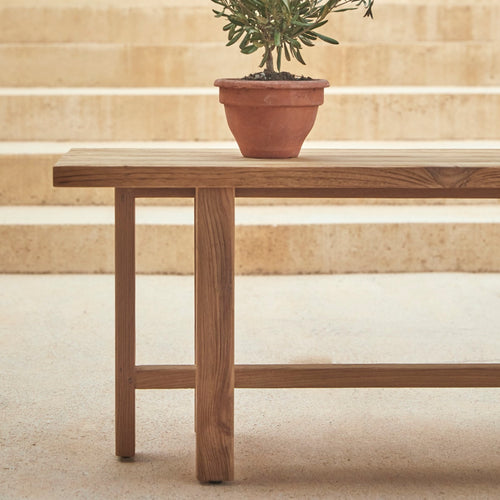 Tikamoon Tuinbank van gerecycled massief teakhout - Naturel - vtwonen shop