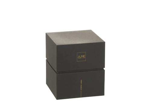 J-Line geurkaars Luxuria - Vanilla Escape - glas - goud - medium - 60U - vtwonen shop