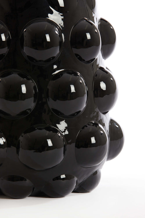 Light & Living vaas HAROA - Ø24x30cm - zwart