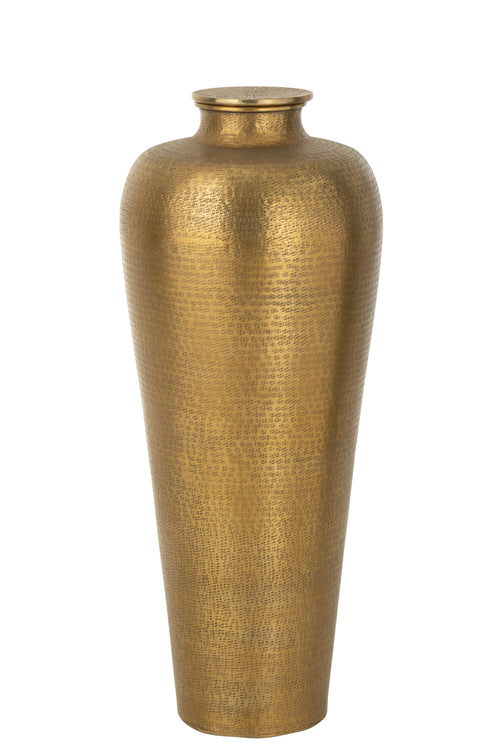 J-Line vaas Cilinder - aluminium - goud