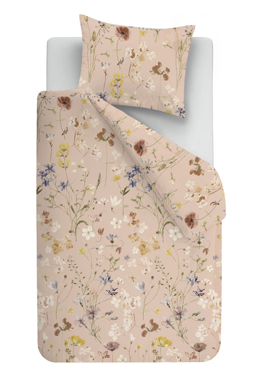 Ariadne at Home Dekbedovertrek Soft Flowers - 140 x 200/220 cm - Nude