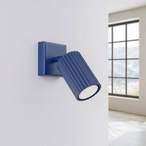 Sollux Lighting Wandlamp KARBON ultramarijn - 8x16x16cm