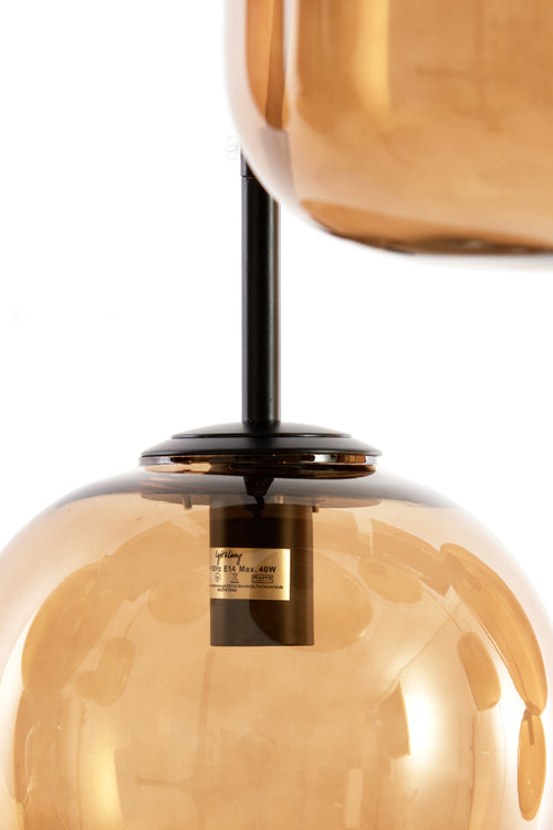 Light & Living hanglamp MEZZA - Ø45x23cm - bruin - vtwonen shop