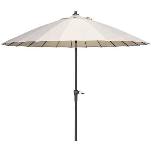 Manilla parasol - Ø250 cm - carbon black - ecru