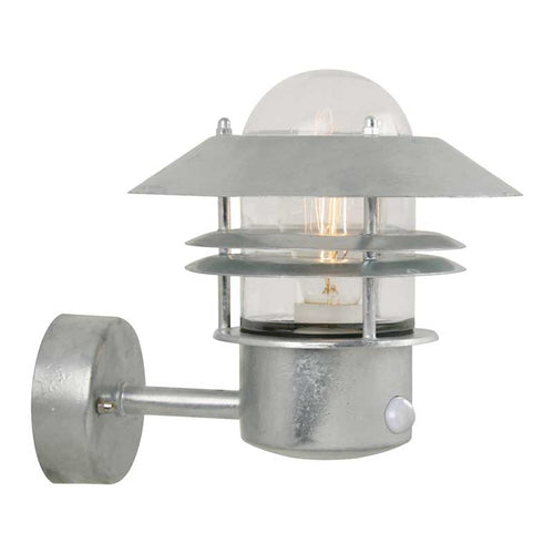 Nordlux Blokhus Wandlamp Buiten | Sensor | E27 | IP54 | Verzinkt | Seaside