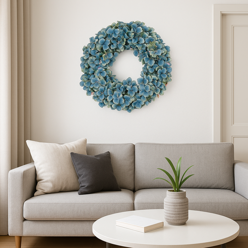 Flourify kunstbloem - Hortensia krans - 53 cm - vtwonen shop