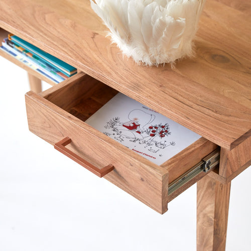 Tikamoon Kinderbureau van massief acaciahout - Naturel - vtwonen shop