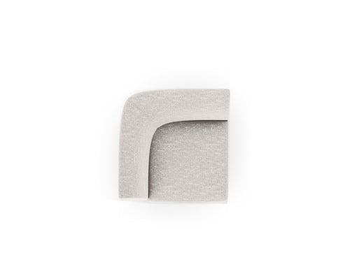 Micadoni Hoekmodule Miley structurele stof geld - 90x90x70cm