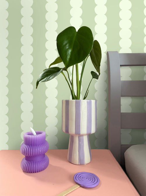 ESTAhome behang grafische print lichtgroen - 50 x 900 cm - 131744