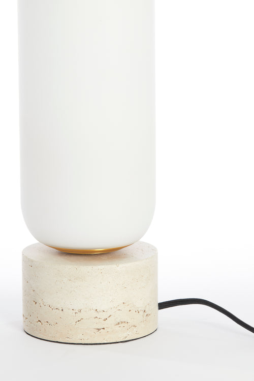 Light & Living tafellamp RYLANO - Ø12x47cm - wit - vtwonen shop