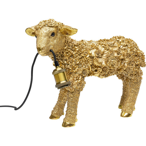 Kare Design tafellamp - bloem schapen - goud - vtwonen shop
