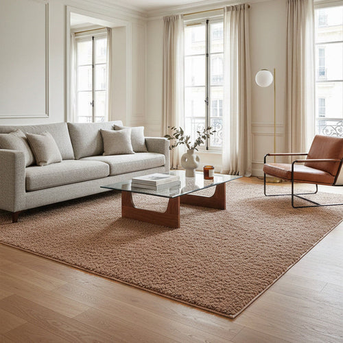 AFK Living vloerkleed Plain - zeer zacht - kastanje - 160x230 cm