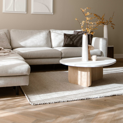 Mrcarpet wollen vloerkleed Gotland - lichtgrijs - 200x290cm (populair)