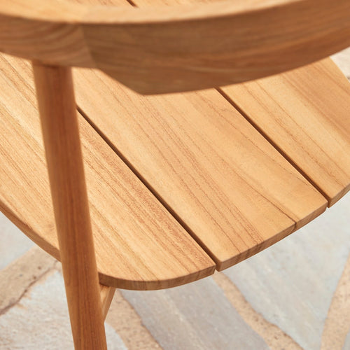 Tikamoon Tuinstoel van massief teakhout - Naturel - vtwonen shop