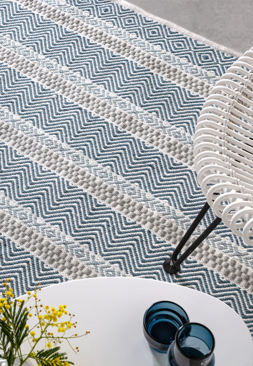 Vloerkleed Easy Living Boardwalk Blue Multi 160x230 cm - vtwonen shop