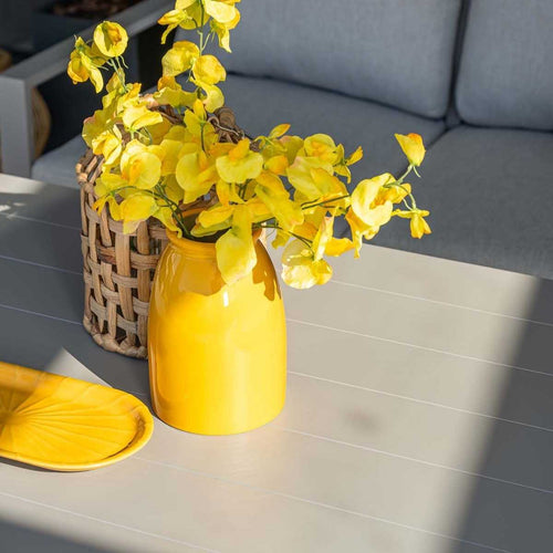 Garden Impressions lounge dining set Senja taupe - valley sand 4-delig stoel-bank - vtwonen shop