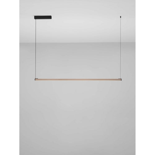 Nova Luce LIOS Hanglamp voor in de stijl van een bar, champagne goud, mat zwart, Triac dimbare LED, 28W, 723lm, 3000K