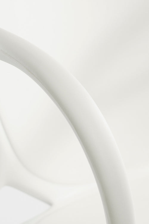 Mica Decorations Nebraska Tuinstoel - L56 x B57 x H80 cm - Polypropyleen - Wit - vtwonen shop