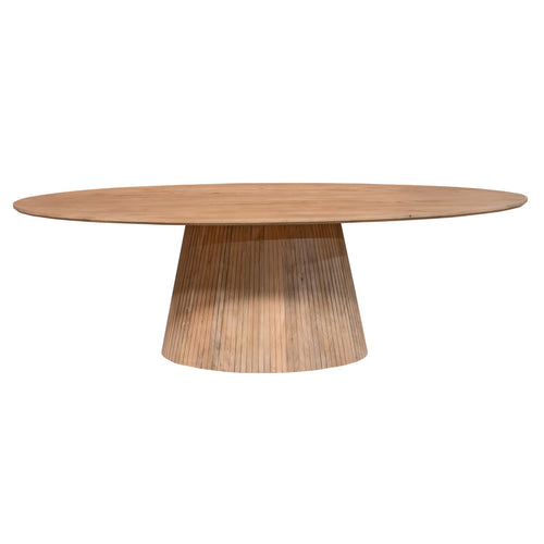 StarFurn Eettafel Solana - Ovaal Naturel Hout - 210x110x76cm - vtwonen shop