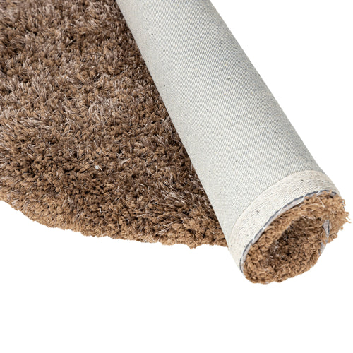 PTMD vloerkleed Jups - bruin - 160x160x1cm