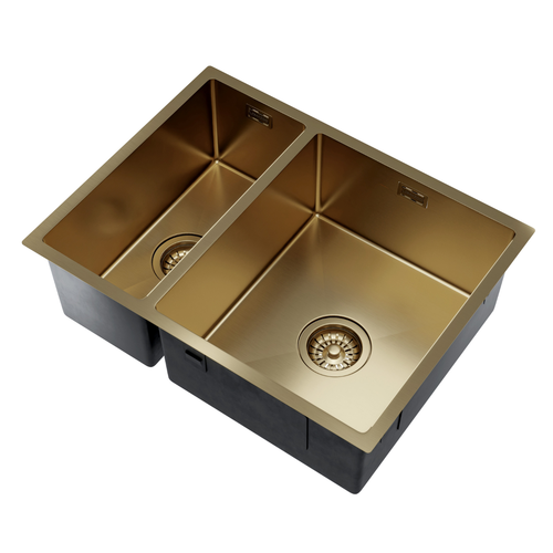 LOMAZOO Spoelbak Keuken Goud Maxion - 61,5 x 41 cm - RVS