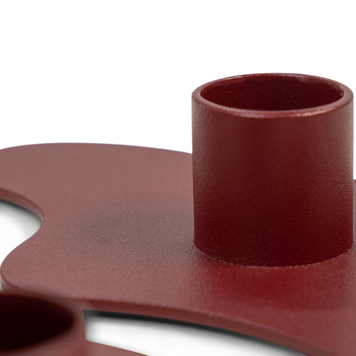 Spinder Design kandelaar Melt - Burgundy - set van 3 - vtwonen shop