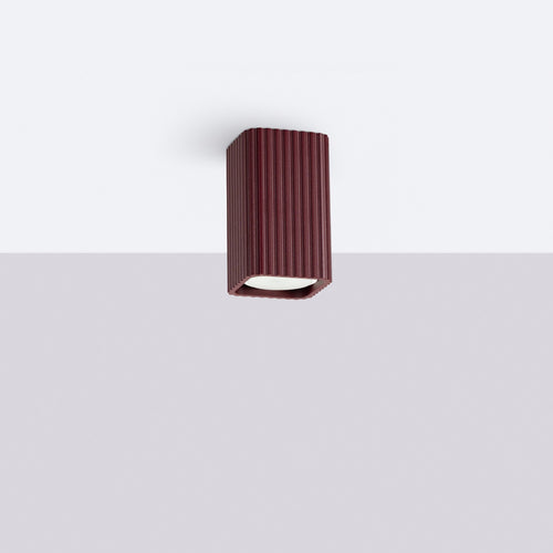 Sollux Lighting Plafondlamp RAYO 10 bordeaux - 6x6x10cm