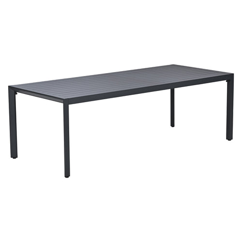 Garden Impressions Kasper tuinset 7-delig - tuintafel 220x93 cm donker grijs