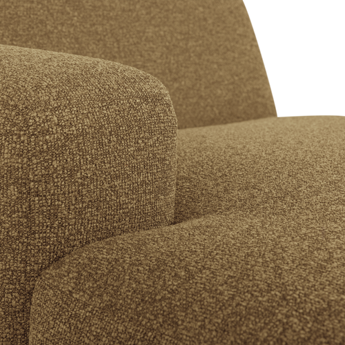 WOOOD chaise longue bank links Mojo Base - Bouclé - Geelbruin - 74x112x162