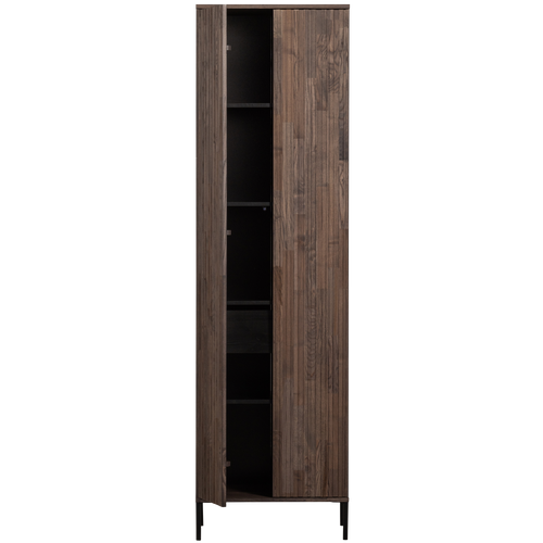 WOOOD hoge kast New Gravure - Essen - Espresso - 210x60x42 - vtwonen shop