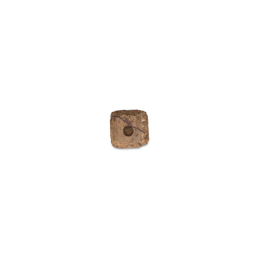 S|P Collection - Kandelaar 8x8xH13,5cm marmer bruin Opus