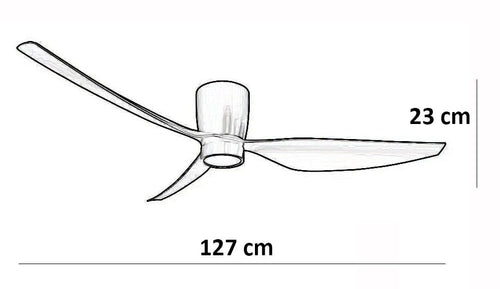 Freelight plafondventilator Arioso - 1 lichts - 127  x 23   cm - wit - vtwonen shop