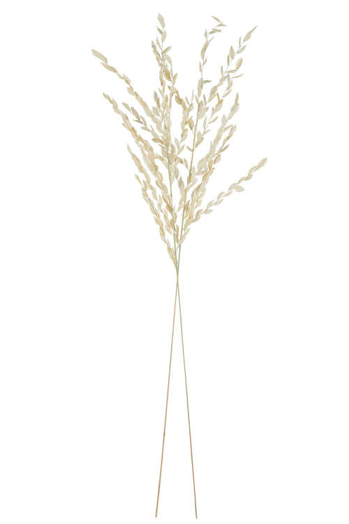 J-Line gedroogde Bladeren - jute - naturel - large