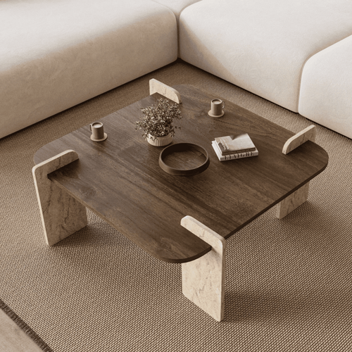 Calicosy - ORIGIN Salontafel - Notenhout - 90x90x35 cm