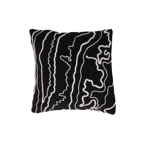 Light & Living kussen CASTRO - 45x45cm - zwart