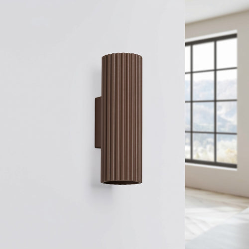 Sollux Lighting Wandlamp KARBON 20 bruin - 6,5x8,5x20cm