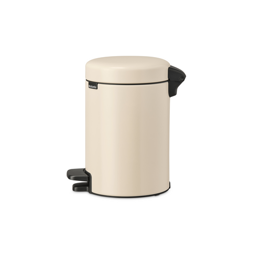 Brabantia NewIcon Pedaalemmer, 3 liter, kunststof binnenemmer - Soft Beige