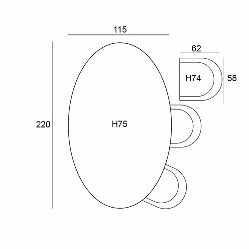Garden Impressions tuinset Tarera - Tulli - taupe - 220x115 cm - 7-delig - vtwonen shop