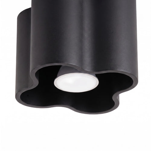 Sollux Lighting Plafondlamp OVIO 1 zwart GU10 - 12x12x10cm