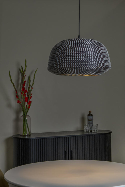 Lucide hanglamp MADUKA - 1xE27 - Zwart