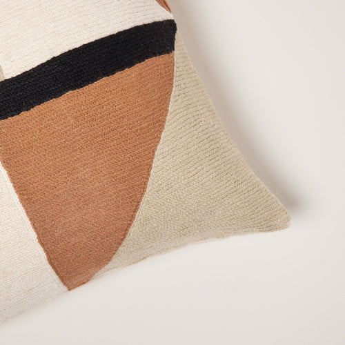 Madura Kussenovertrek Triago natuurlijk en zwart 40x40 cm