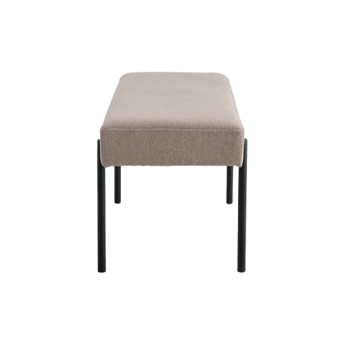 Artichok Marianna gestoffeerd bankje taupe - 100 x 42,5 cm - vtwonen shop